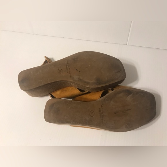 Fabio Rusconi cork platform high heel wedge suede sandal women size 7.5 (38) - Picture 11 of 12